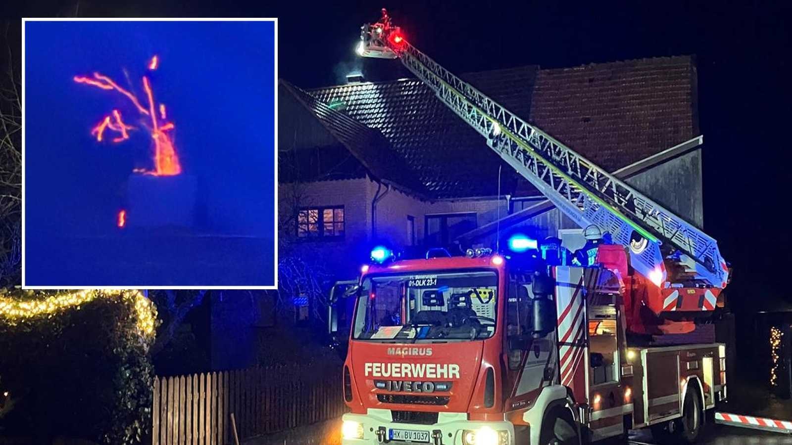 Kaminbrand in Borgentreich – Feuerwehr verhindert Schlimmeres