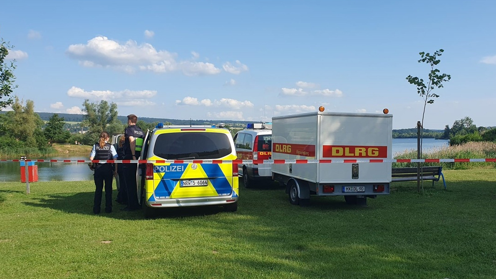 Badeunfall am Freizeitsee Godelheim: 18-Jähriger stirbt trotz großer Rettungsaktion