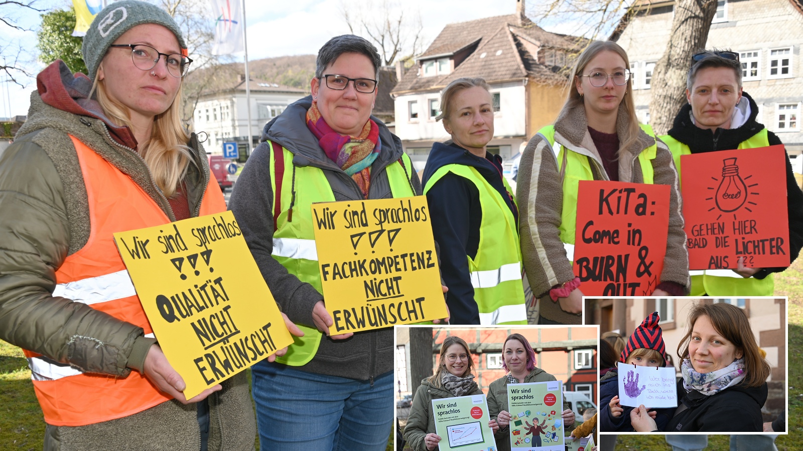 Vor dem Stadthaus in Höxter wurde es am Mittwoch still, um gemeinsam laut und stark zu sein
